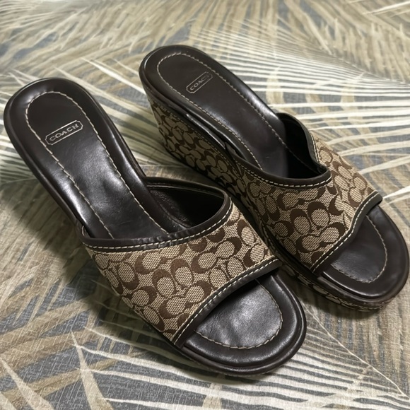 Coach wedge sandal - Picture 1 of 4